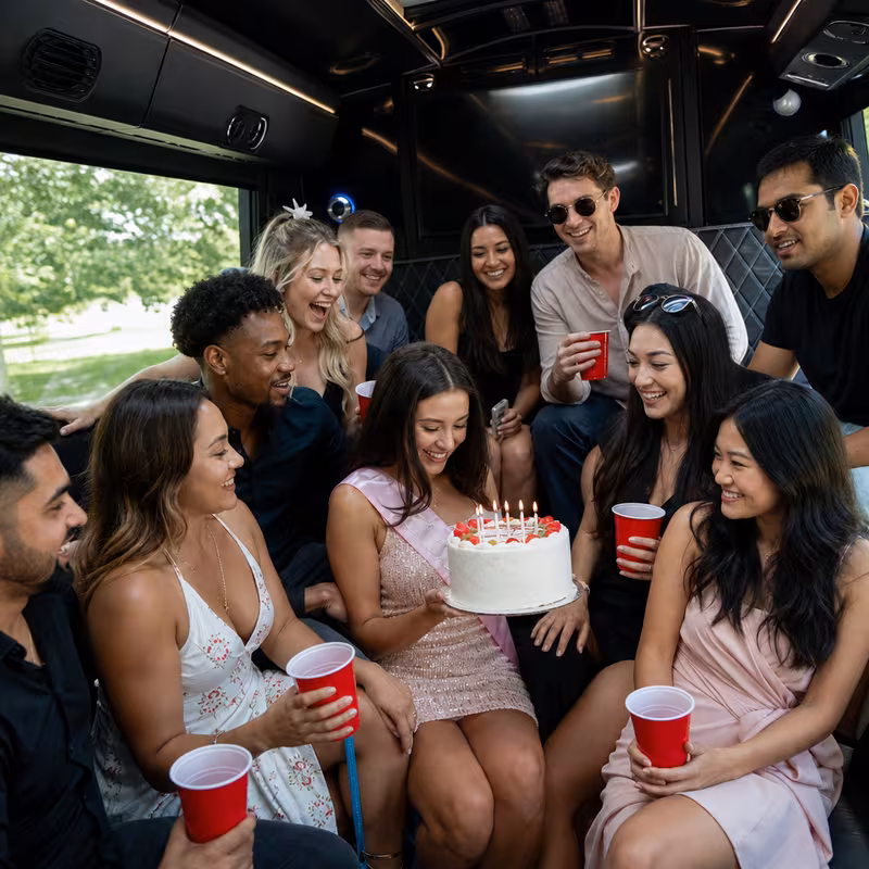 Garden Grove Birthday Transportation fleet vehicle