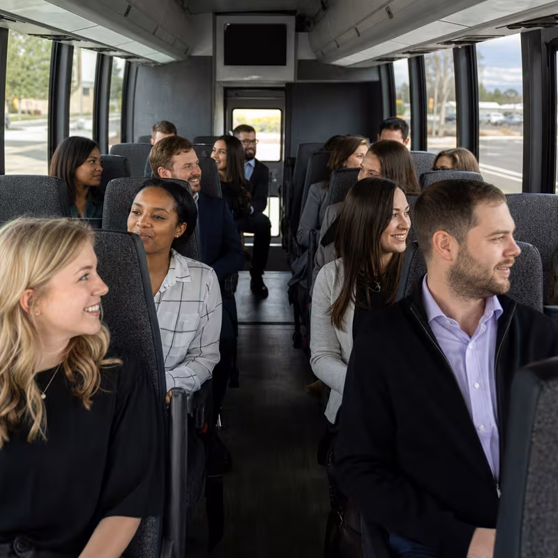 Black Mercedes Sprinter van staged for an Garden Grove Corporate Transportation group