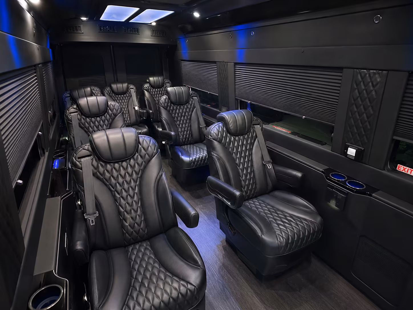 Garden Grove Airport Shuttle & Transportation onboard seating