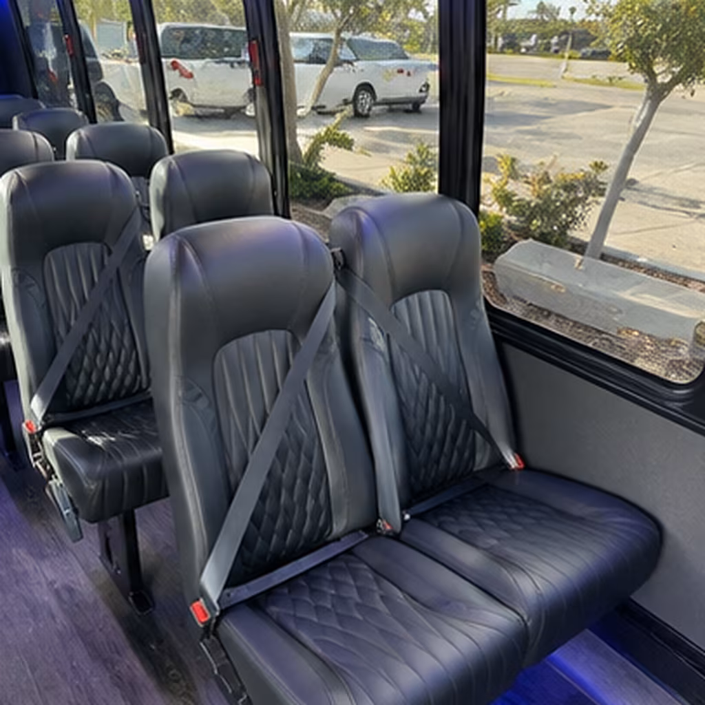 Garden Grove Airport Shuttle & Transportation party bus interior