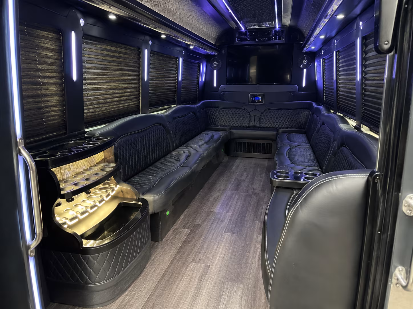 Garden Grove Bachelor & Bachelorette Transportation party bus exterior