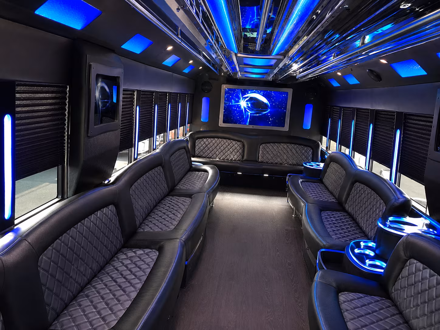 Garden Grove Bachelor & Bachelorette Transportation party bus exterior