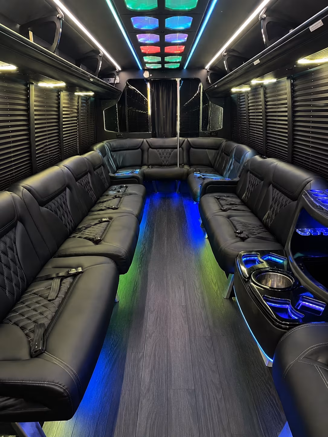 Garden Grove Private Event Transportation party bus exterior