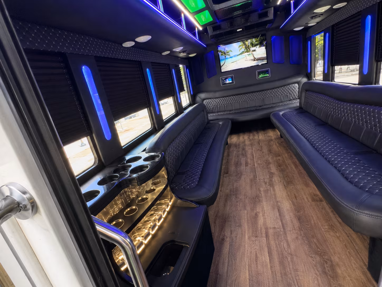 Garden Grove Prom & Homecoming Transportation party bus exterior