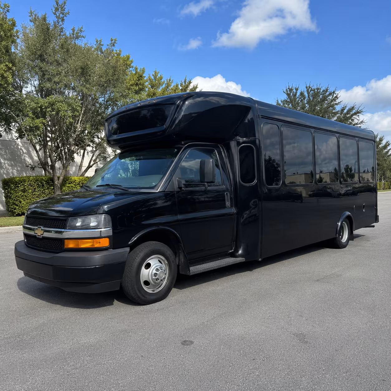 Garden Grove Prom & Homecoming Transportation party bus exterior