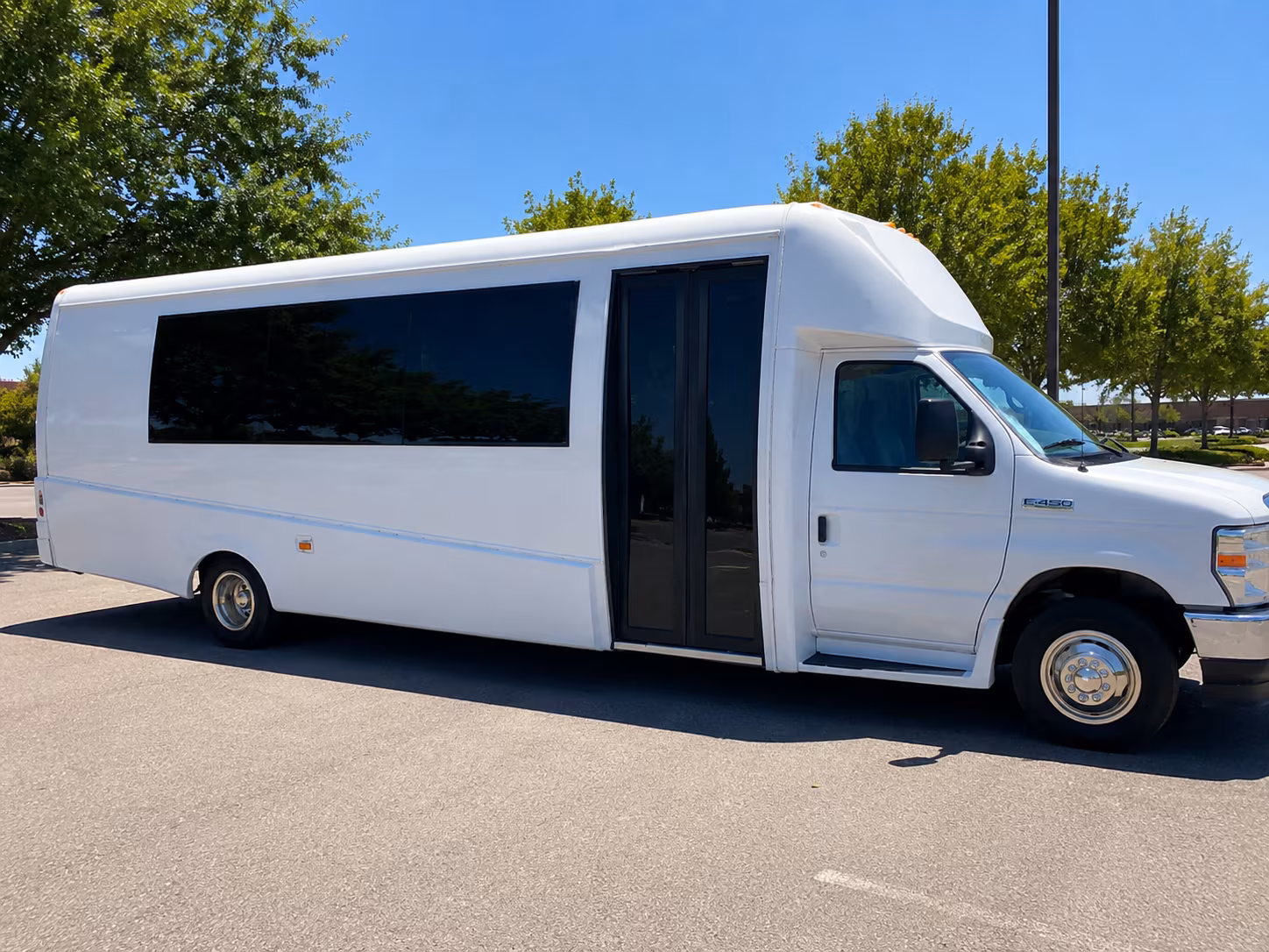 Garden Grove Prom & Homecoming Transportation party bus exterior