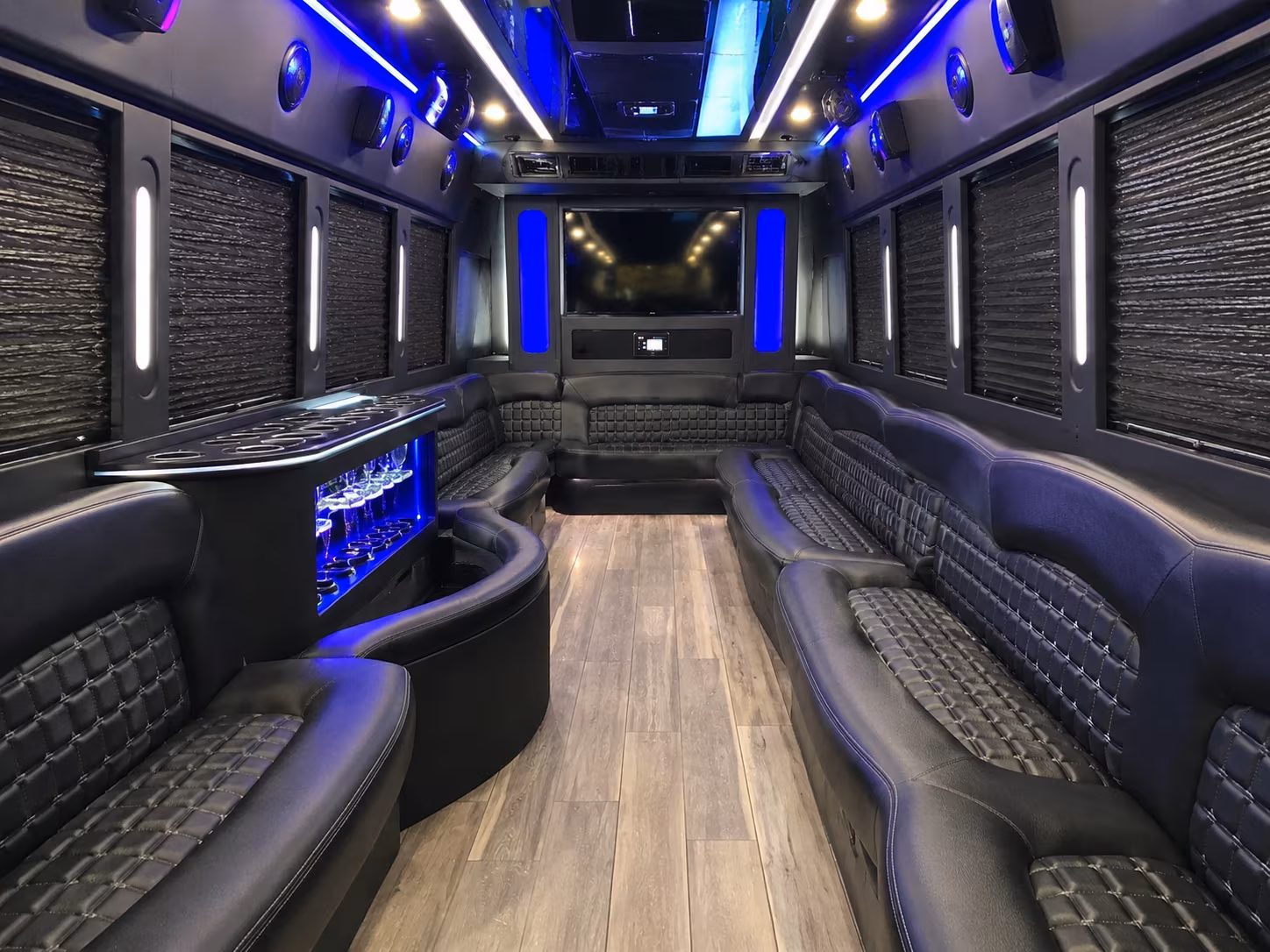 Garden Grove Prom & Homecoming Transportation onboard seating