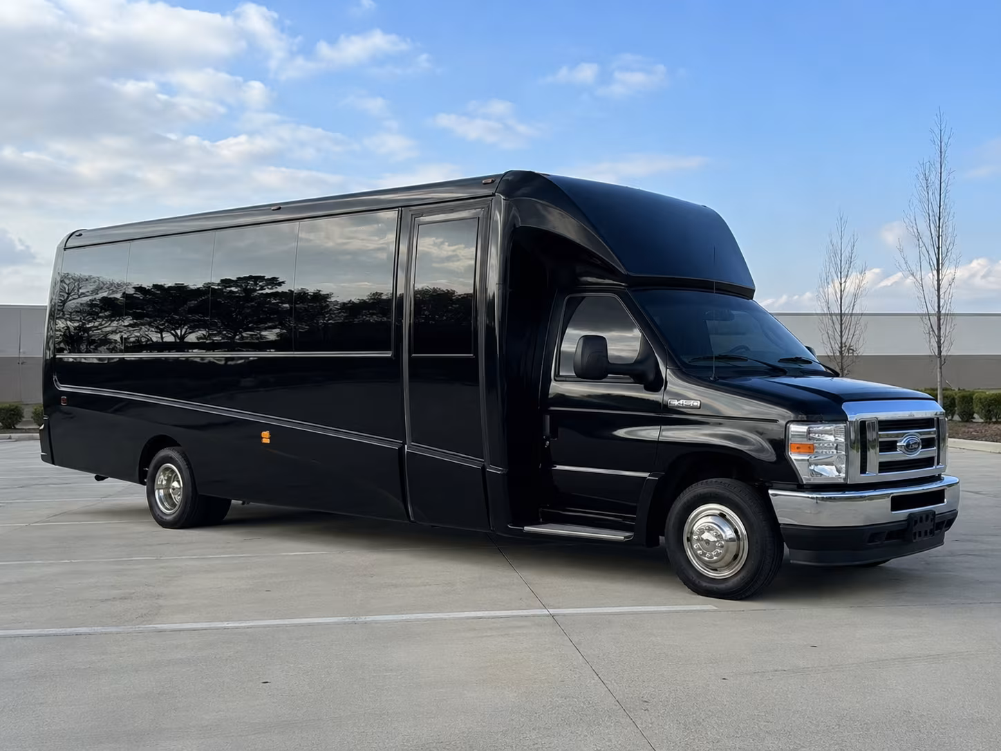 Garden Grove School Event Transportation party bus exterior