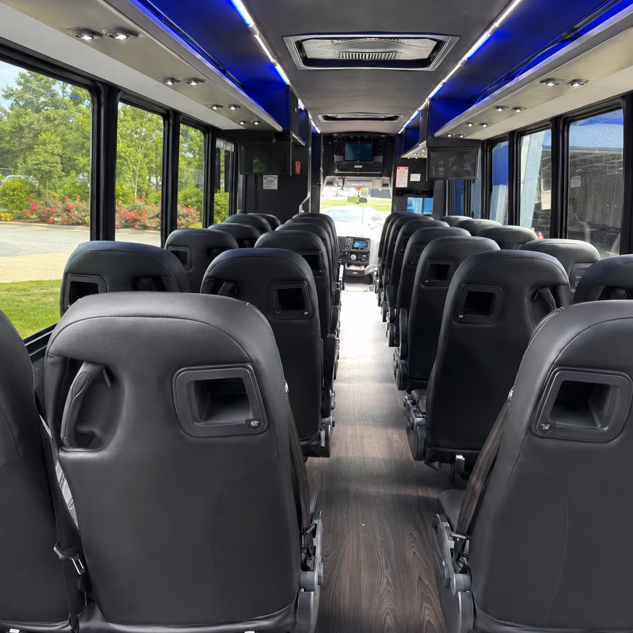 Garden Grove School Event Transportation party bus exterior