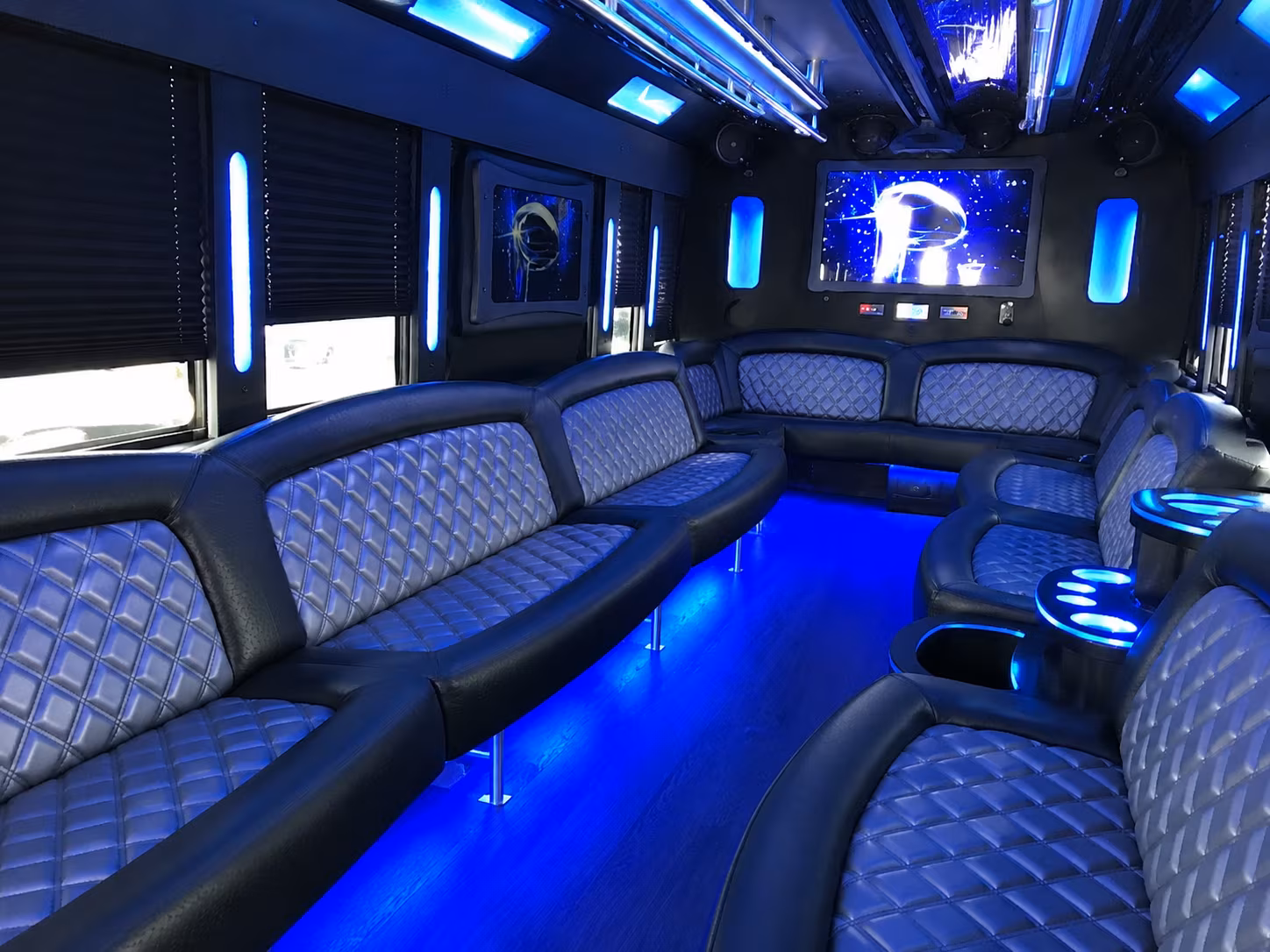 Garden Grove Sporting Event Transportation party bus interior