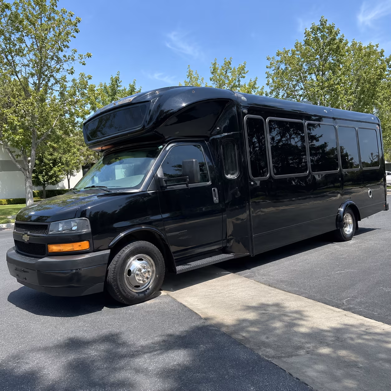 Interior of a party bus rental serving Garden Grove