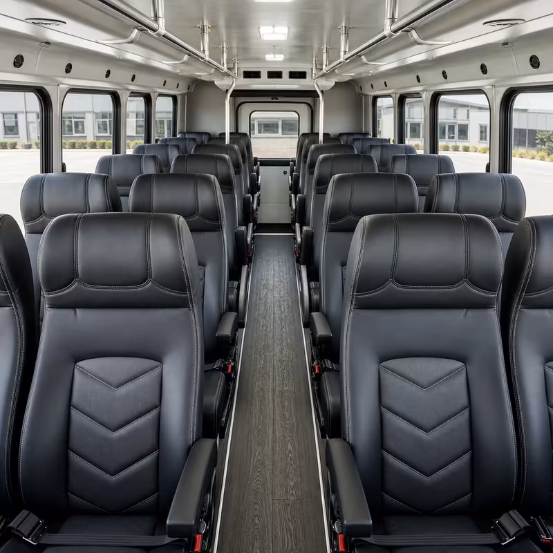 15-35 Passenger Minibus Inside