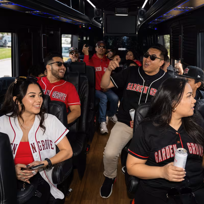 Garden Grove Sporting Event Transportation fleet vehicle