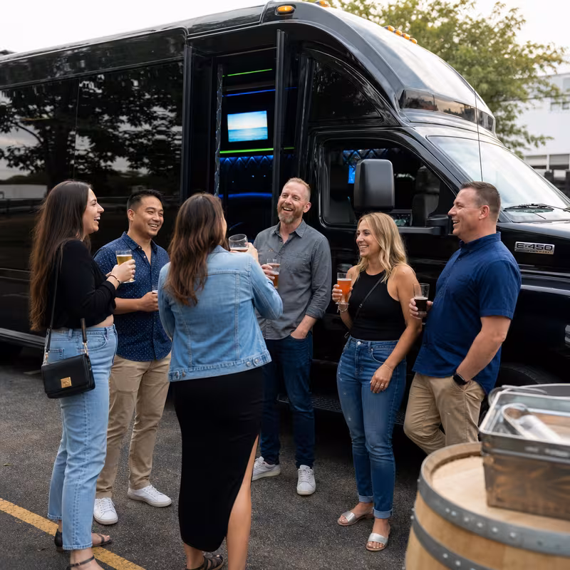 Garden Grove Winery & Brewery Tour Transportation fleet vehicle