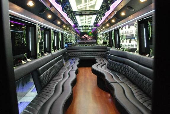Garden Grove 25 Passenger Limo bus Interior