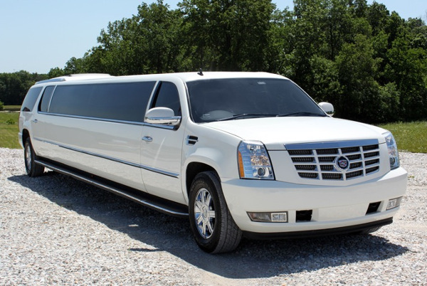 Garden Grove White Escalade Limo